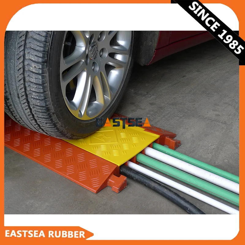 Cable Ramp Rubber Cable Protector Humps 5 Way PU Cable Cross Outdoor