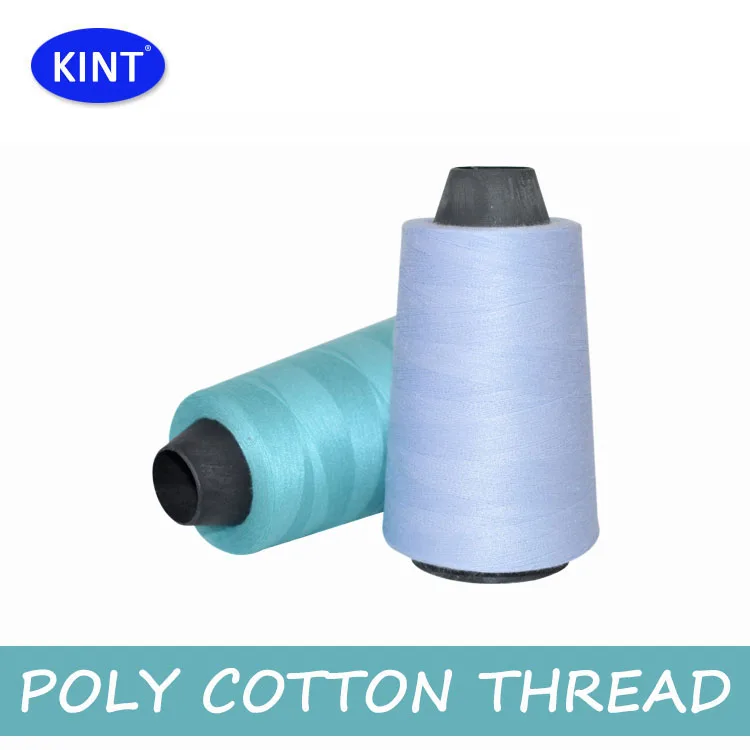 100% polyester spun 60/2 cotton overlocking sewing thread