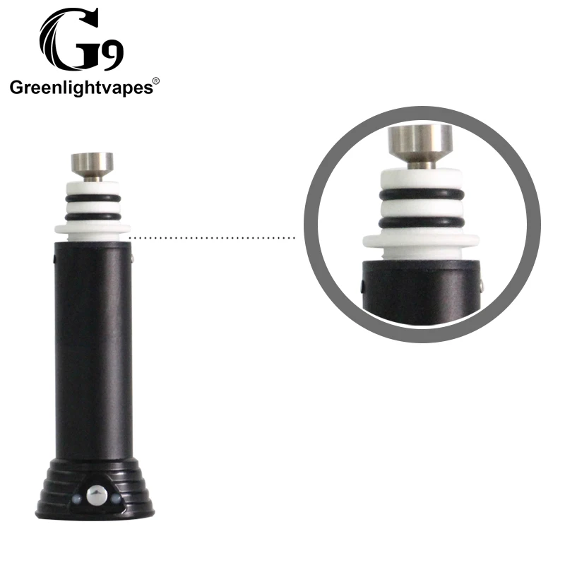 
11.11 1500mah pocket wax vapor enail replaceable heating base portable oil rig dab vaporizer 