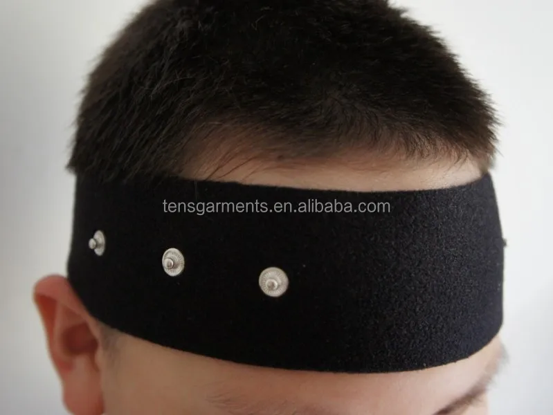 Elastic electric head massage tens Headband with ecg machine