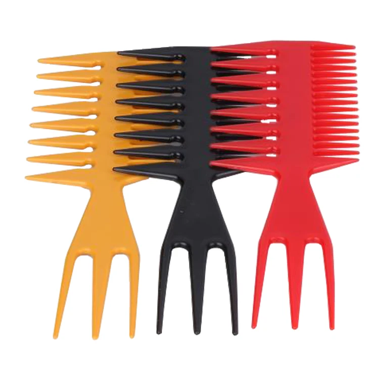 Fish or Y Shape 3 In 1 Plastic Hairdressing Stylist Combs