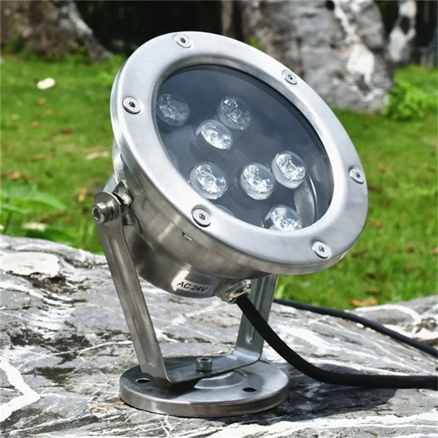 Hot sale 12w IP68 304 outdoor stainless steel fountain pool light led under water light
