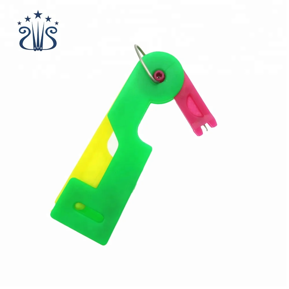 Hot selling needle threader sewing accessories plastic threader needle