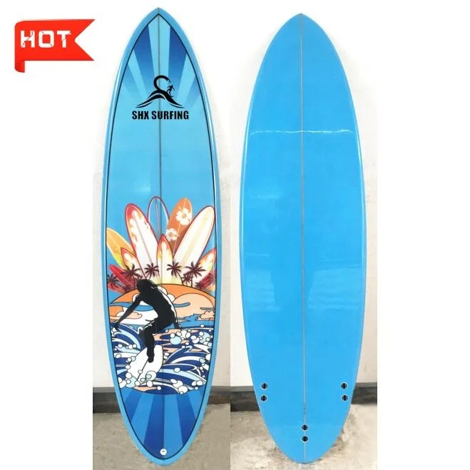 SHX Customer Brand Logo Top Surfboard With Wing Tail