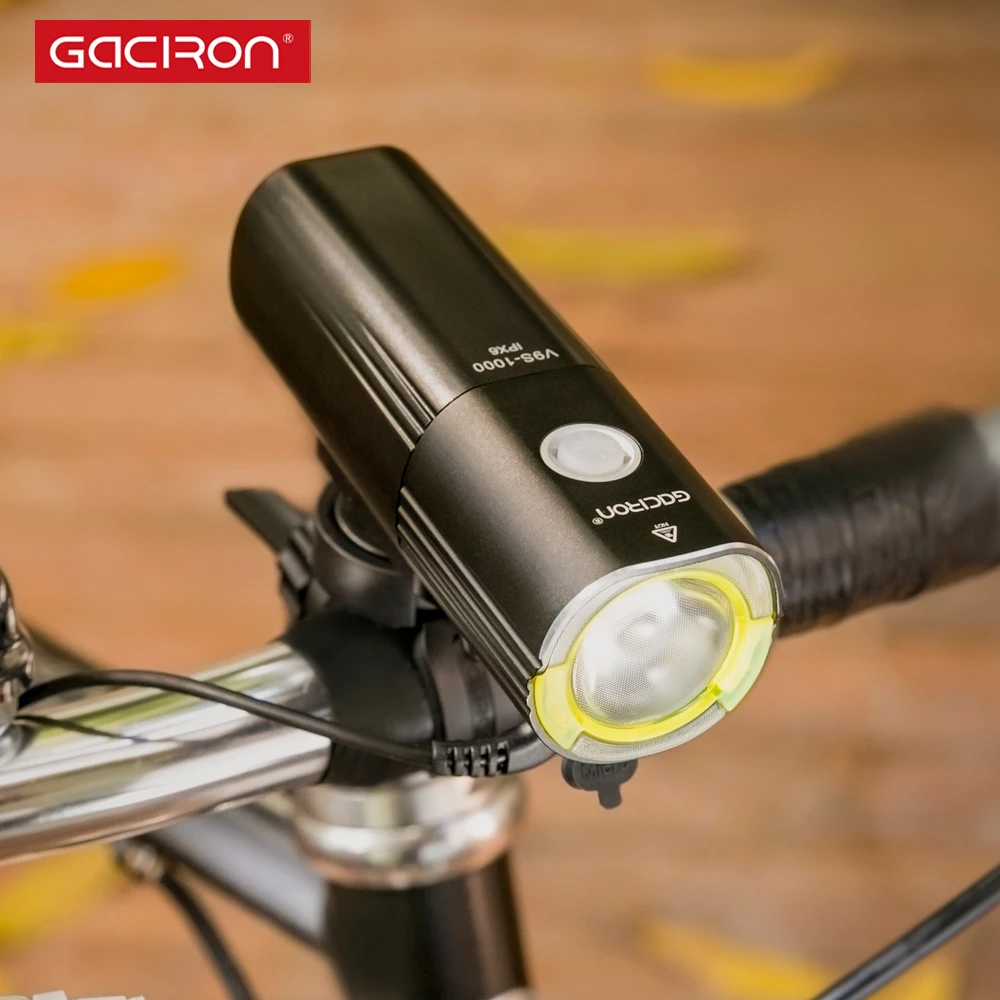 Cycle Accessories 1000Lumen Led Bicycle Light Set Power Bank Large Battery 4500mAh Rechargeable Bike Headlight
