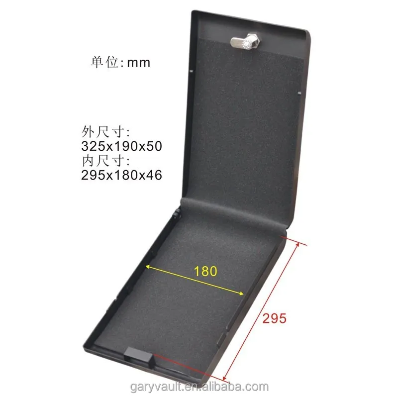 
Wholesale - MK120 microsafe key lock car gun pistol portable security storage steel safe box (mini Ipad box), jewelry box 