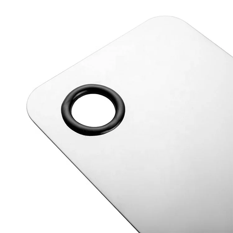 Sialia High Quality Nail Art Cosmetic Tools Stainless Steel Makeup Nail Palette With Spatula Professional