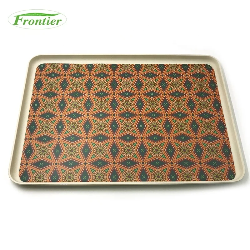 Eco Bamboo Fiber Customer Design Serving Cheap Bamboo Tray