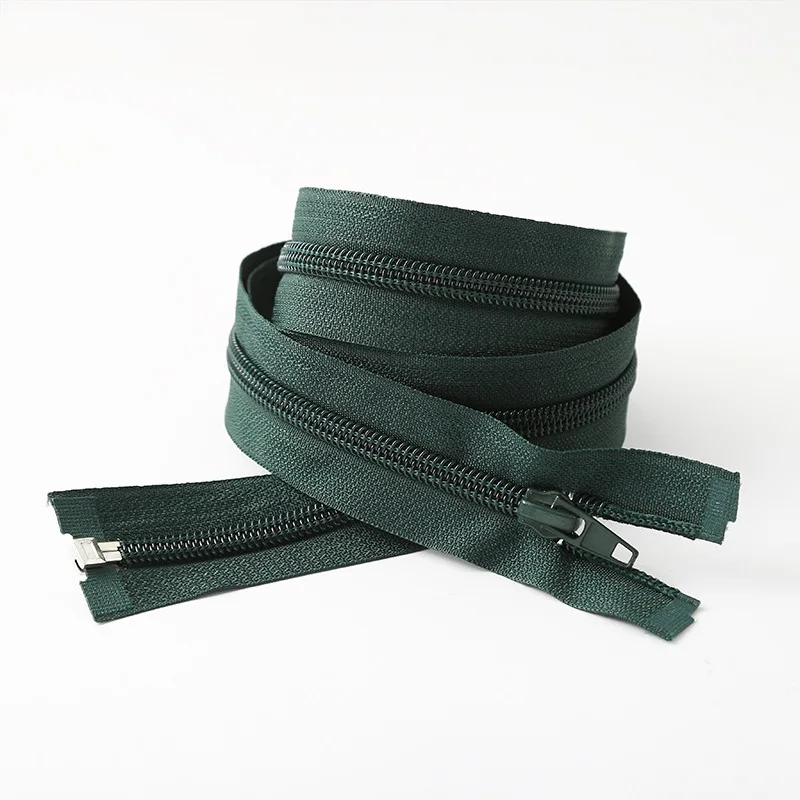 #7 open end auto lock nylon zipper 75cm