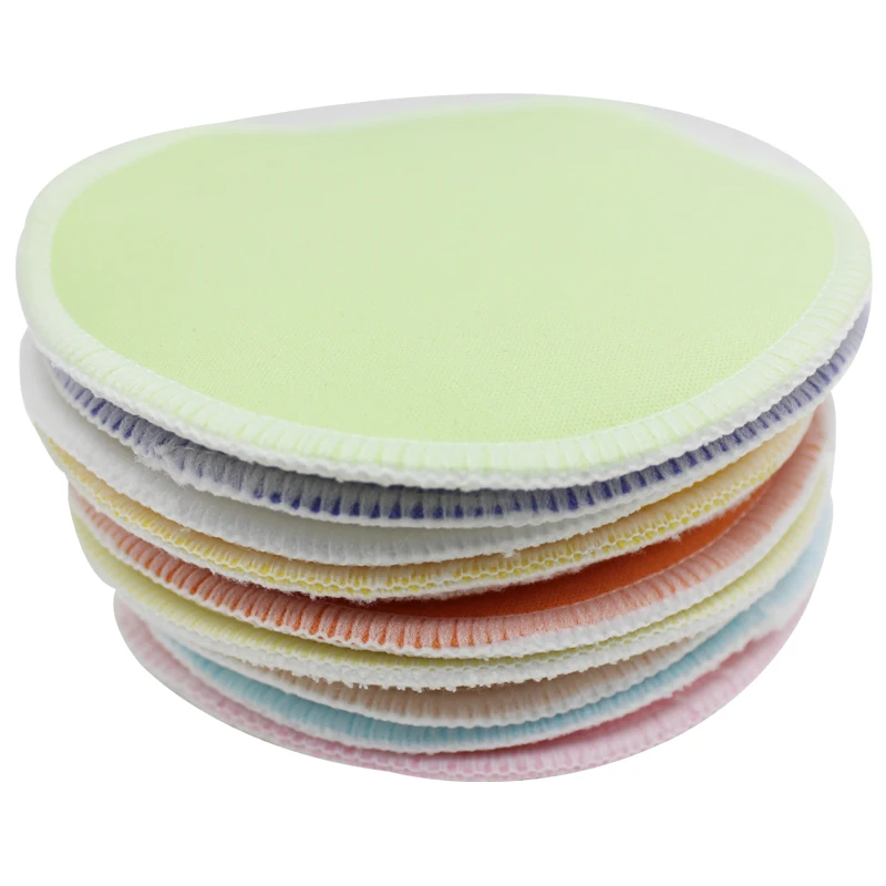 New Light Solid Color Breast Pads Mummy Bamboo Nursting Pads Reusable Breast Milk Pad