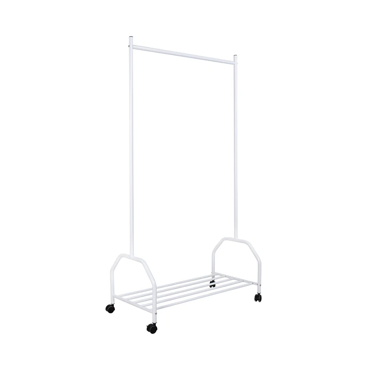 metal frame display bedroom hanging clothes rack /three layer clothes hanger rack a frame clothing rack