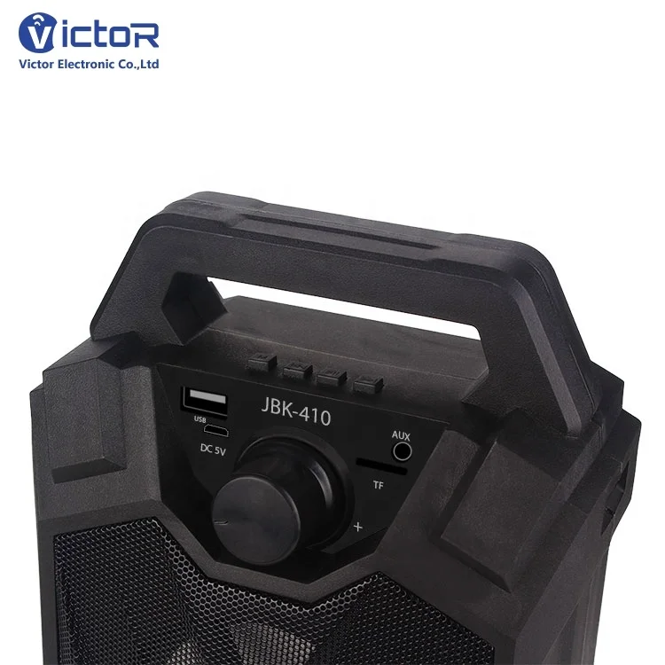 Colorful gradient lights portable speaker with mic karaoke speaker