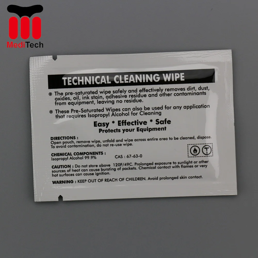 Printer head Cleaning Presaturated 99% IPA Technical Alcoholic Cleaning Wipe