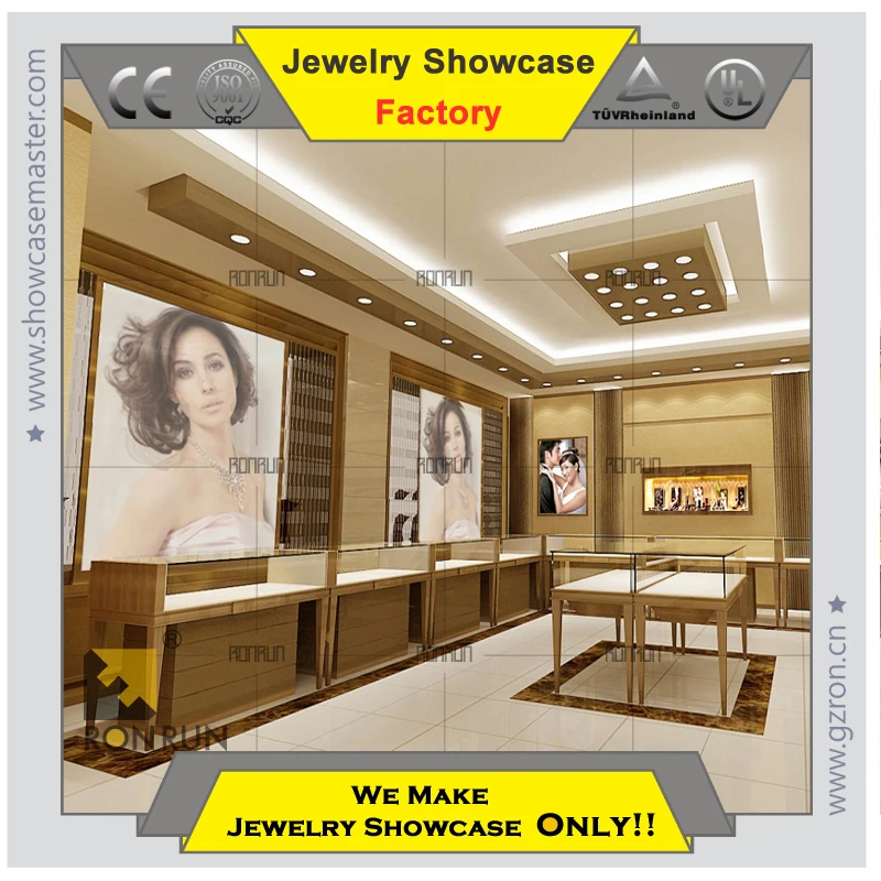 Modern jewelry showcase and cabinet high end fashion Jewelry shop design