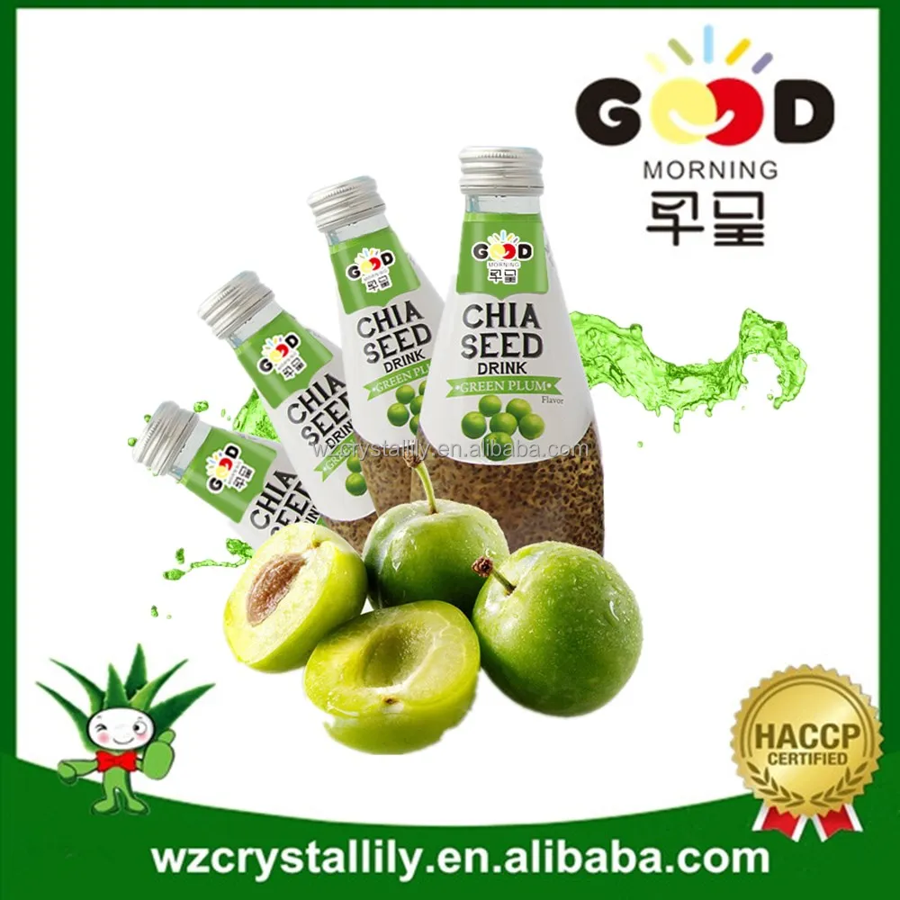 natural  chia seed juice drink healthy glass bottle chia seeds drink