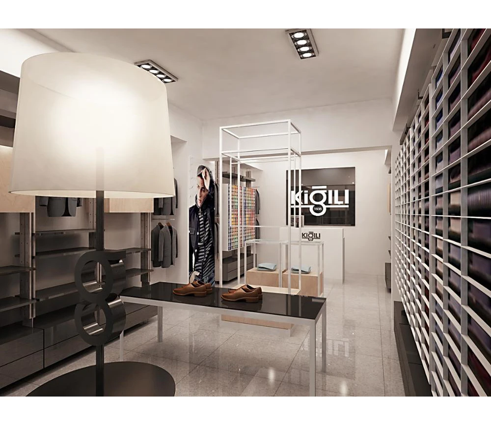 
fashionable garment shop interior design/ store fixtures display 