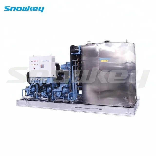 
Snowkey Salt Sea Water 25 ton Flake Ice Machine For Ice Plant 