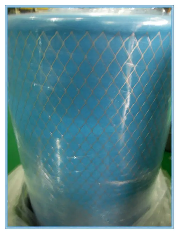 нетканный фильтрующий материал на опорной металлической сетке, для кассетных фильтров