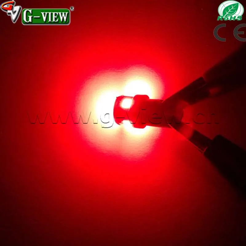 Short type auto parts production multicolor T10 2835 chip superbright 6smd car LED