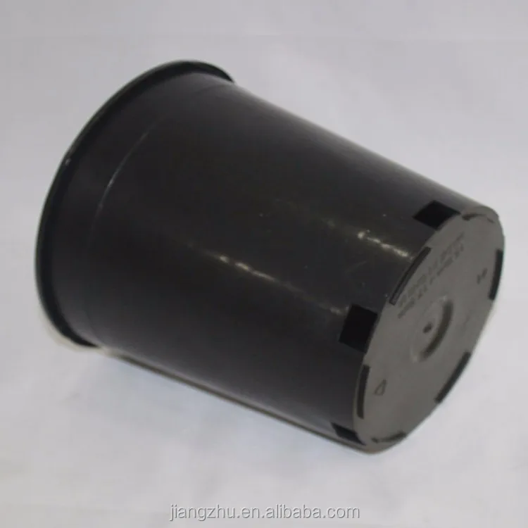 
1 gallon round plastic black flower pot nursery pot nursery planter 