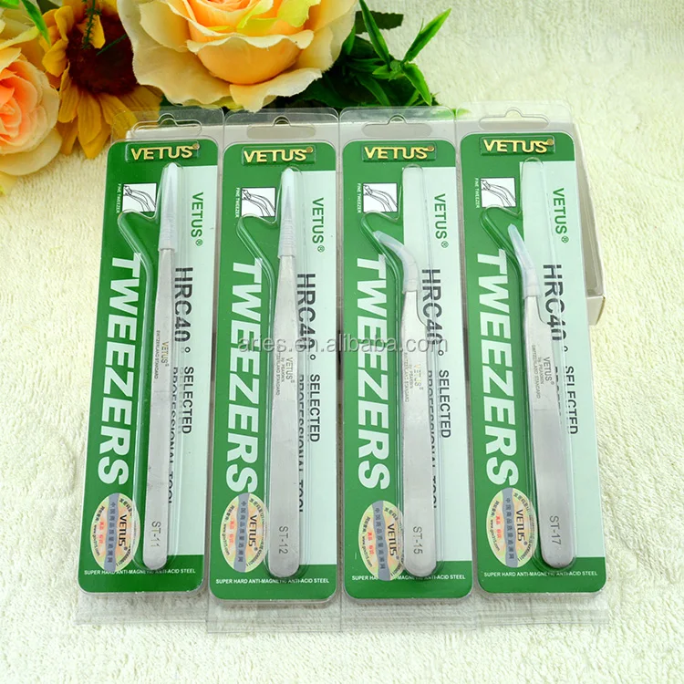 Профессиональный пинцет для объемных ресниц/Профессиональный пинцет для наращивания ресниц, высокое качество, Pro-Strong ST-11 ,ST-12,ST-15,ST-17