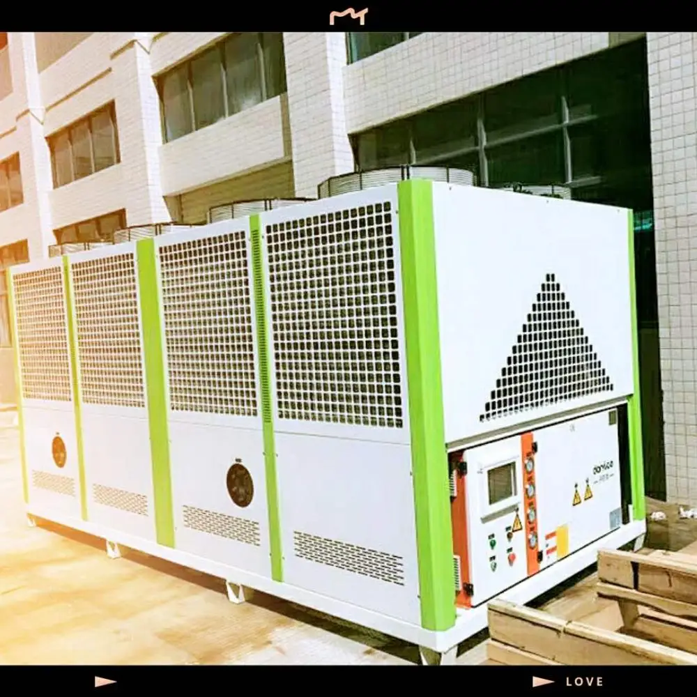 Air cooled water chiller operation for Plastic or chemical industry