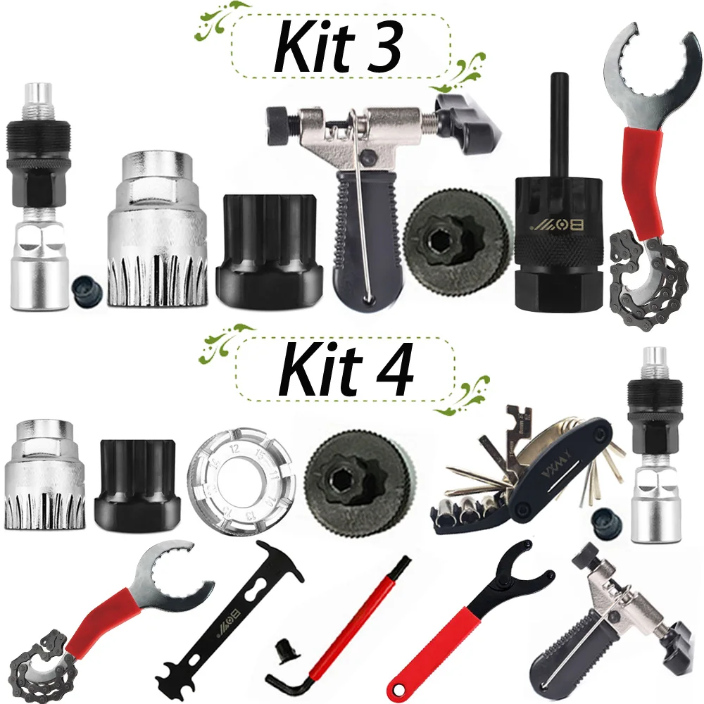 Bicycle Repair Tools flywheel remover socket bottom bracket removing socket tool chain cutter crank removing tool Bike Parts