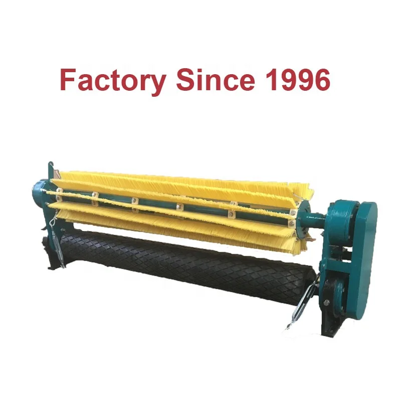Industrial spiral cylinder rotary conveyor brushes for belt cleaning roller brush