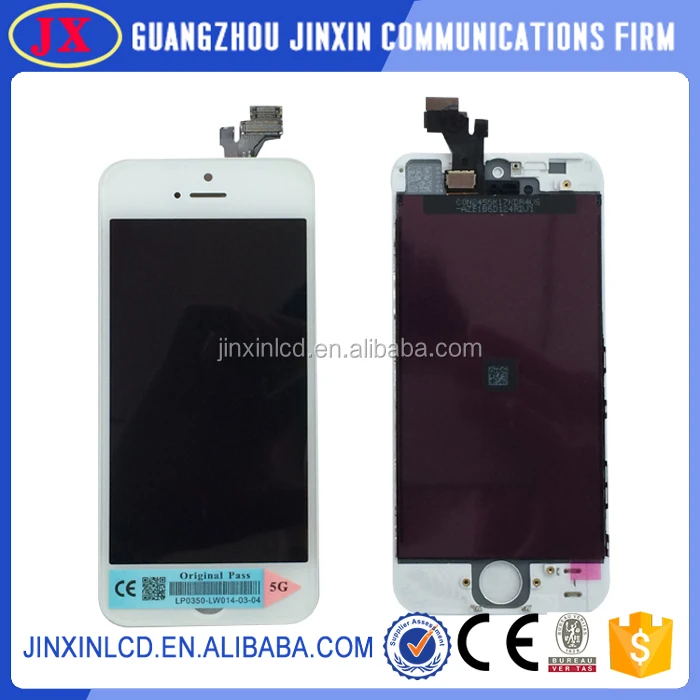 Полный тест замена digitizer lcd с сенсорным экраном для iphone 5