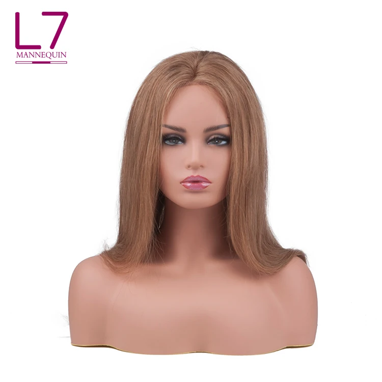 
Asian Mannequin Head Without Hair 100% Human Hair Mannequin Head Stand 