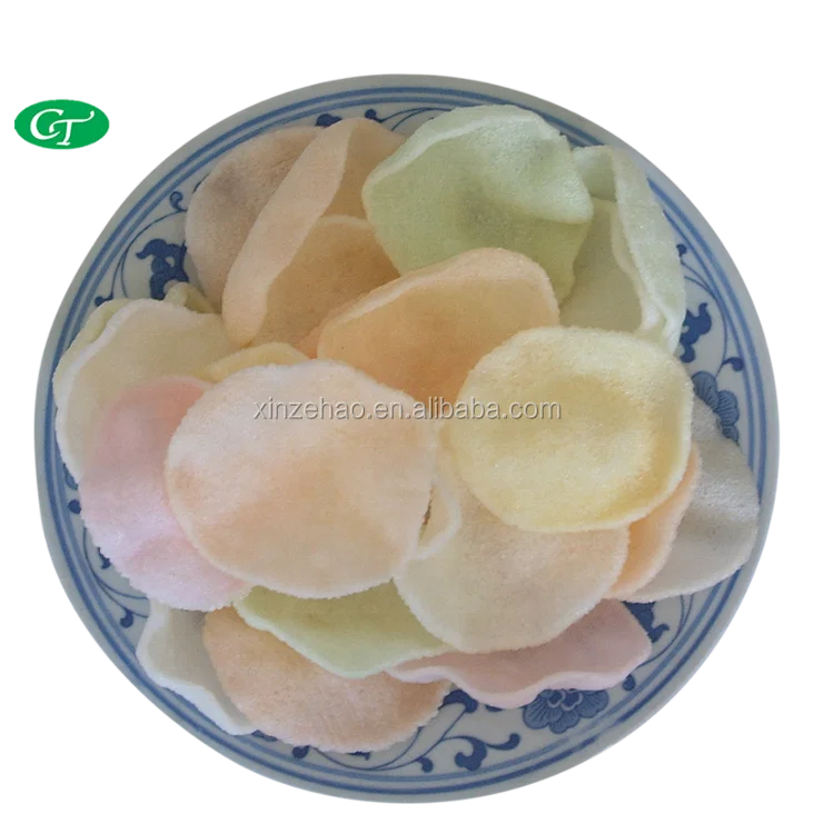 
175g fried Colorful Uncooked Dried Prawn Crackers 