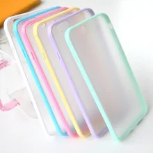 Průsvitný kryt na Iphone 6 s barevným okrajem z Aliexpress