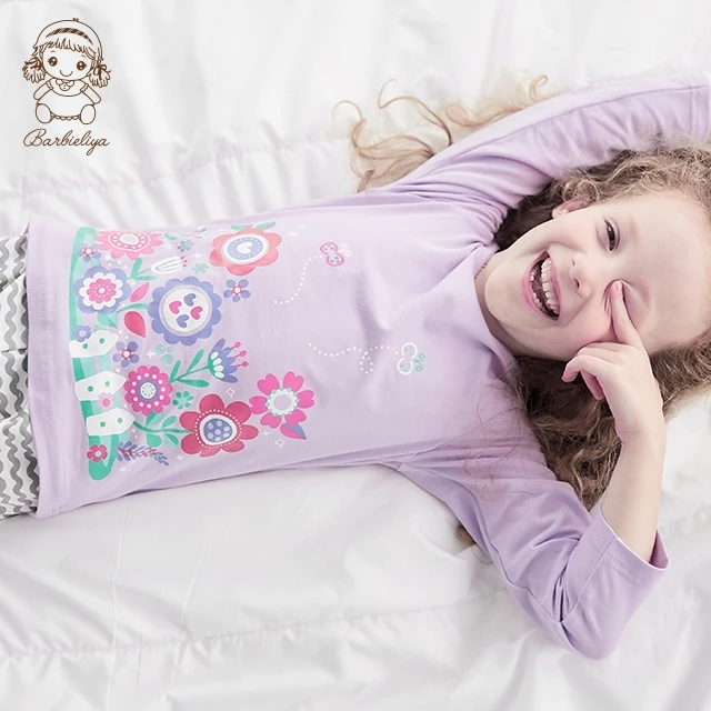 
B0934 100 Cotton pyjamas night wear for children cloth pajamas kids sets 