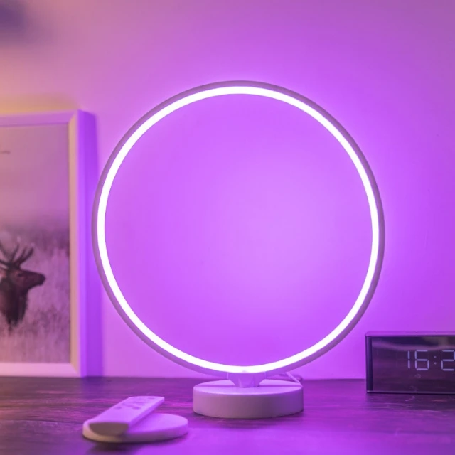 42 Colorful Gaming bedside light ready to ship Hot sale wholesale factory supply  ring-shaped aluminum Led 8W colorful aura l