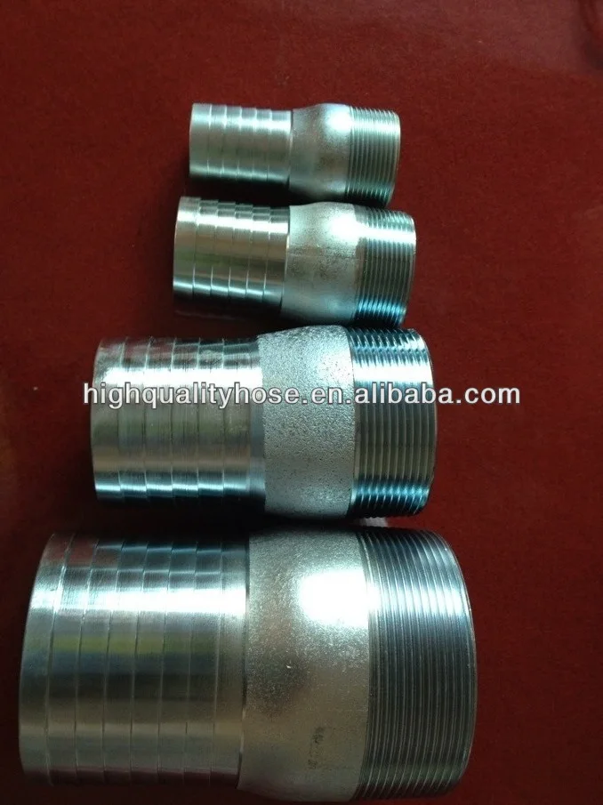 NPT Standard King Combination Pipe Nipple Steel Plated, KC Nipple