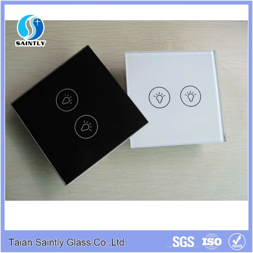 Wifi tempered switch control custom touch screen panel glass