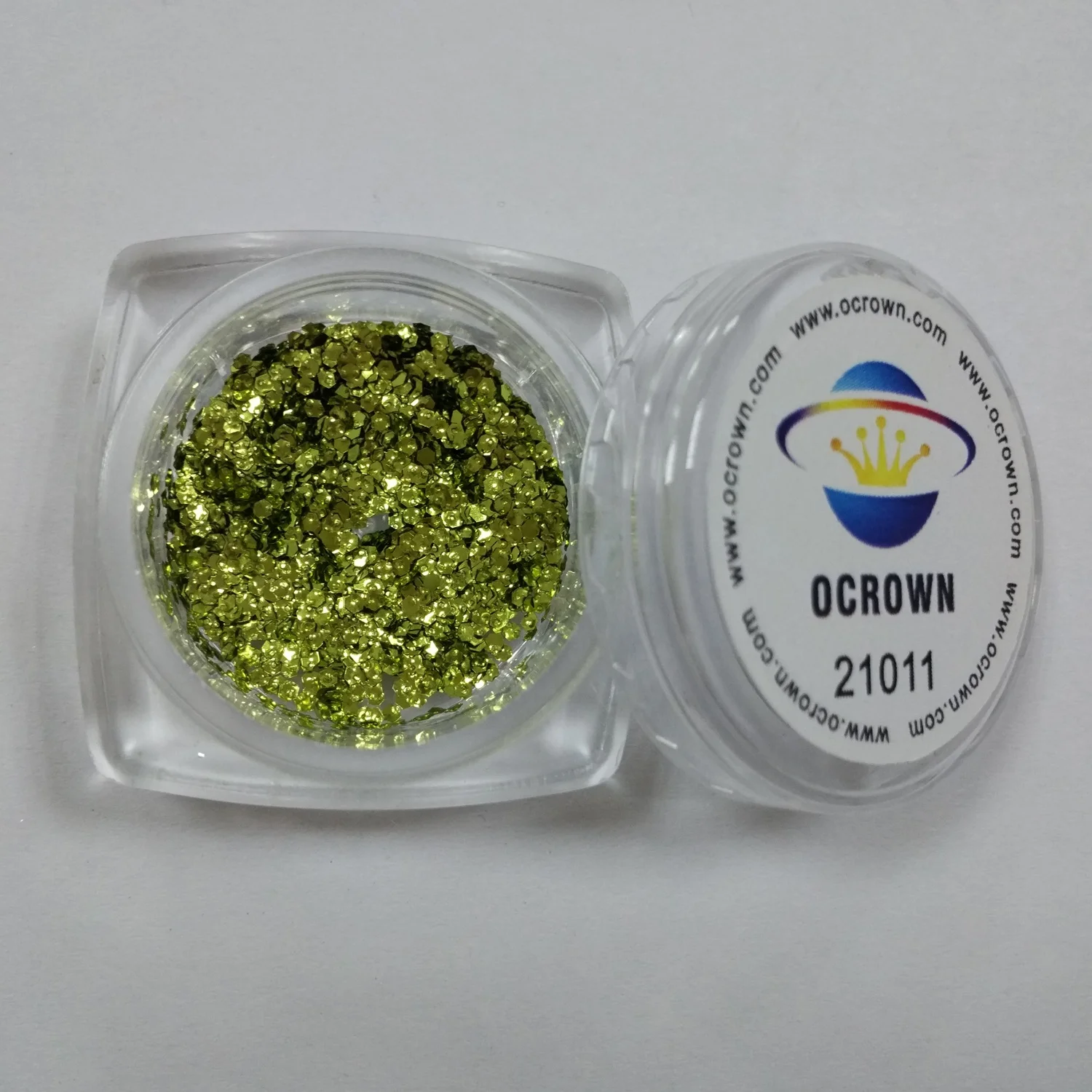 Special Effects Glitters Gold Onion Powder nail paste---peak green 21011 Chameleon flakes