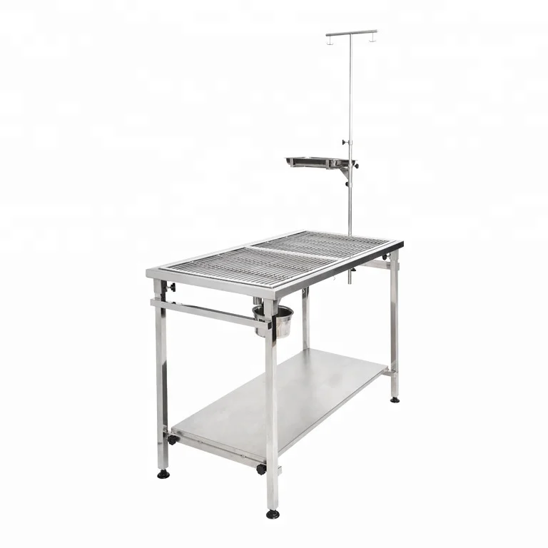 LT-1803/1804 Portable Double-Deck Stainless Steel Treatment&Dissection Pet Operation Table
