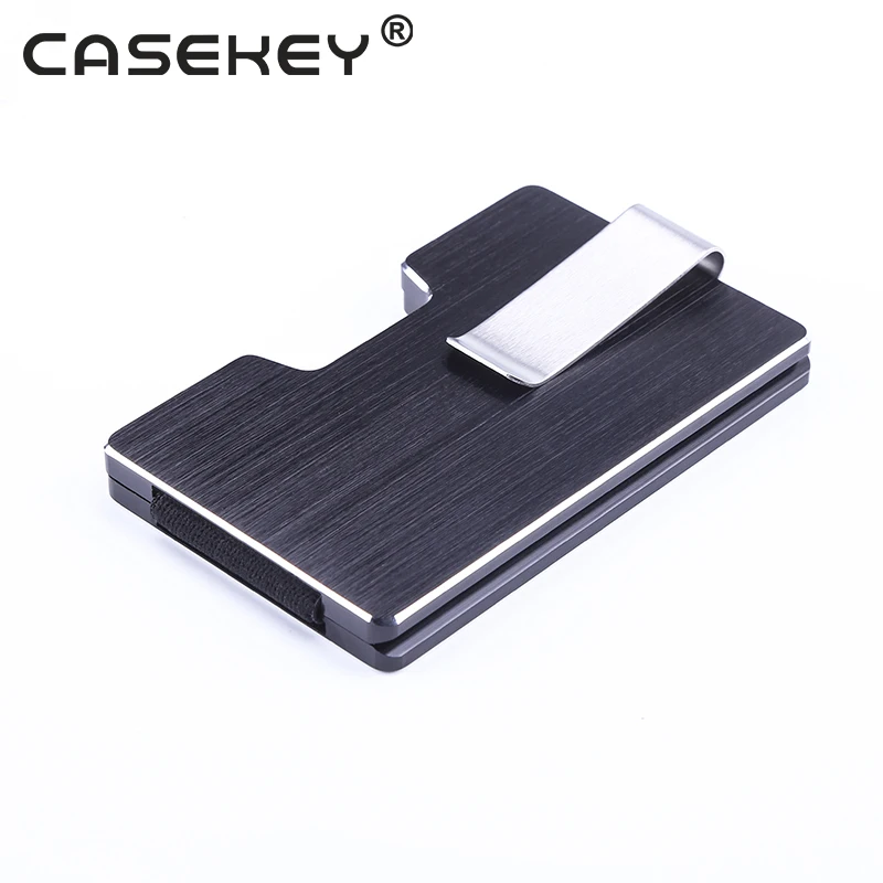 2020 Gift Items Print Rfid Aluminum Card Holder Customise Metal Money Clip