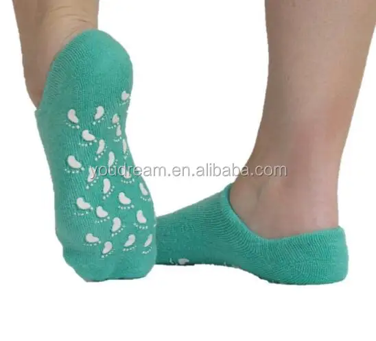 Moisturizing Socks Premium Spa Moisturizing Gel socks Green Color with Lavender Aroma
