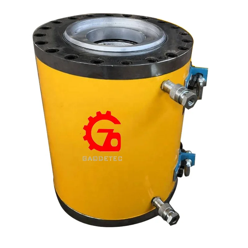 27ton 50ton 65ton 100ton 120ton 150ton 200ton YDC hollow post tension prestressing stressing jack cylinder
