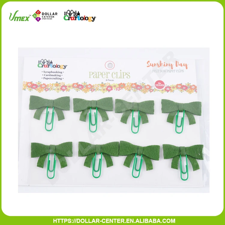 manufacturer mini light yellow color felt hair paper clips