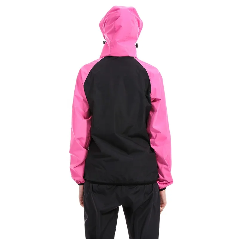 Спортивный костюм-сауна Yisun для похудения фитнеса тренажерного зала тренировок с дополнительным капюшоном белый защитой от прорывов