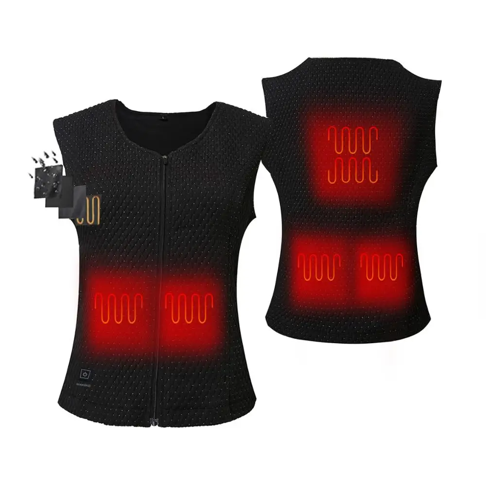 Жилет с электроподогревом, жилет с нагревом, мужской Графеновый жилет с 3 настройками температуры