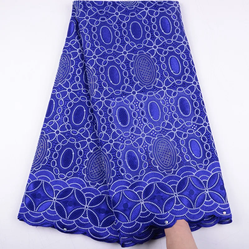 
New Design African Cotton Lace Fabric Embroidered Guipure Cotton For Bridal Wedding Sewing Dresses 1510 