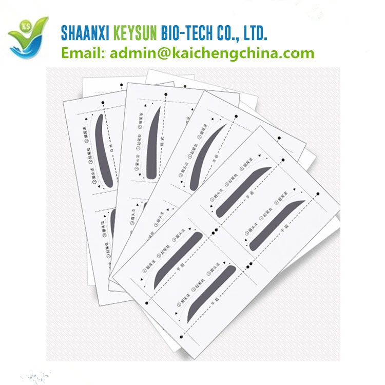 
2018 wholesale Beauty Tools Plastic DIY Eye Brow Shaping Stencils Eyebrow Template Stencil 