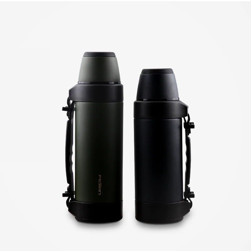 FEIJIAN insulated Flask 1200ml Stainless Steel Extra Long Insulation Time Surface Coating Thermos Portable for Travel