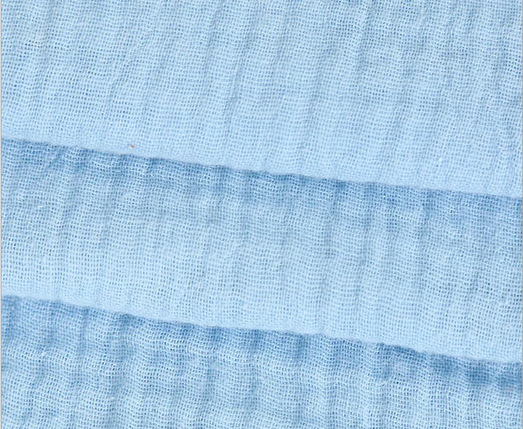 
cotton double - layer fabric gauze texture crepe cloth for dress 