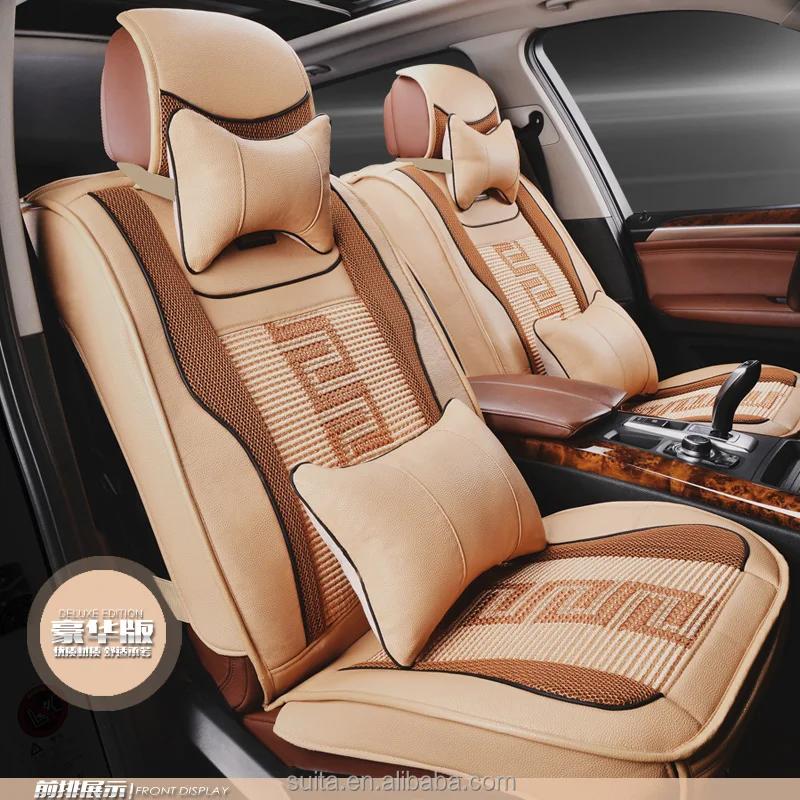 
Durable ice silk wholesale leather universal set car seat cover 