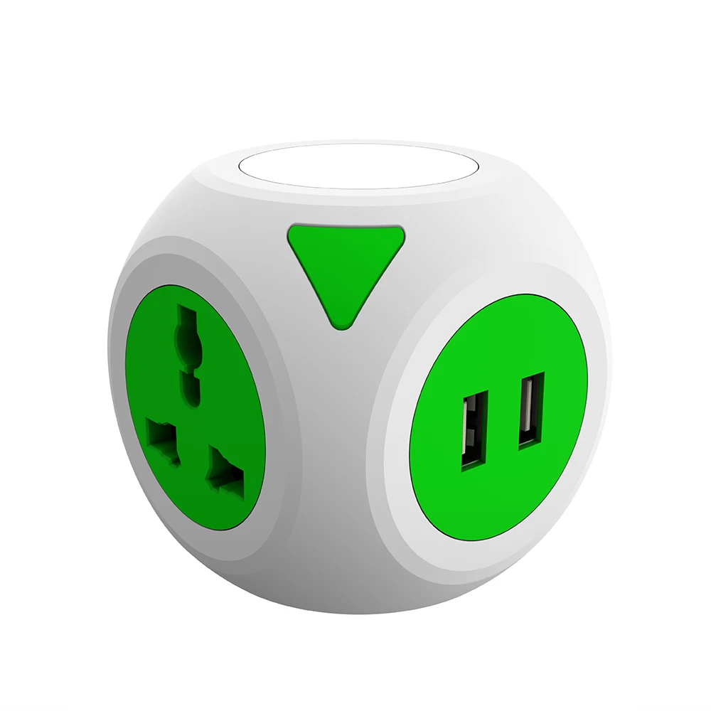 CUBE 2 выхода 3 порта USB устройство защиты от перенапряжения сетевой адаптер сетевой фильтр маленький плоский разъем сетевой фильтр настольная зарядная станция